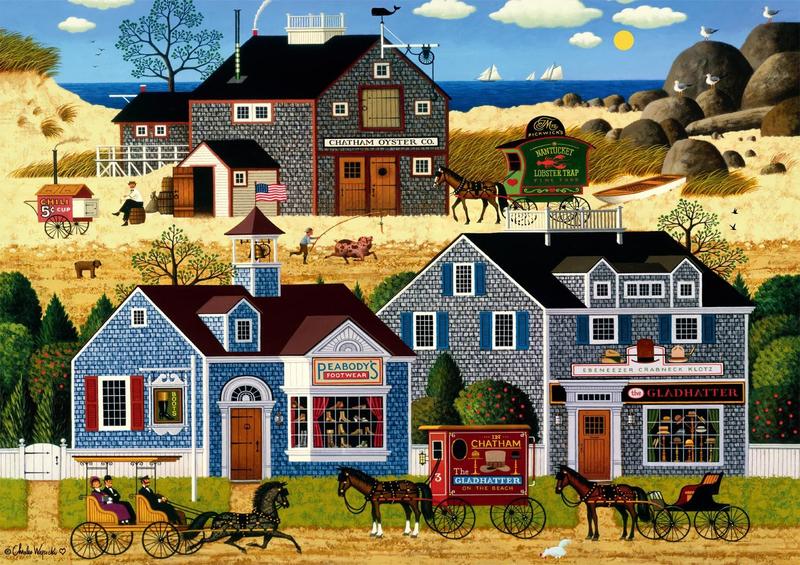 Imagem de Quebra-cabeça Buffalo Games Charles Wysocki Devilstone Harbor