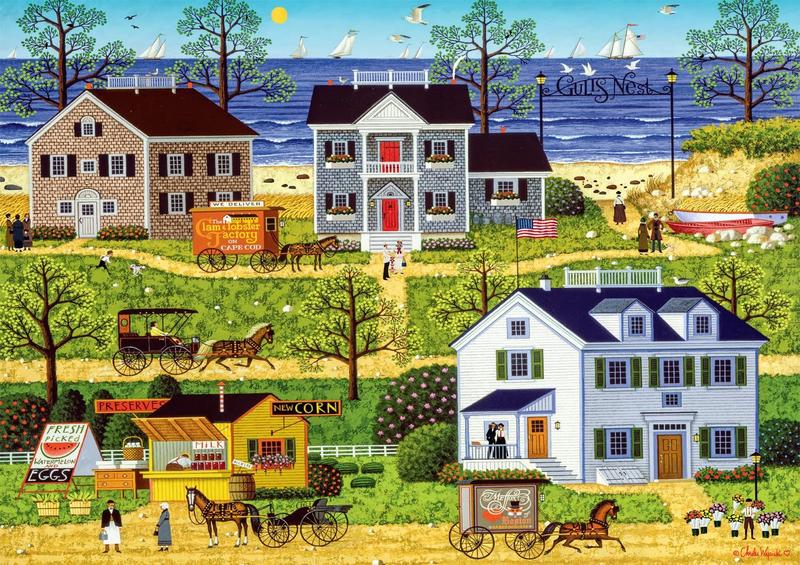 Imagem de Quebra-cabeça Buffalo Games Charles Wysocki Gull's Nest 500 unidades