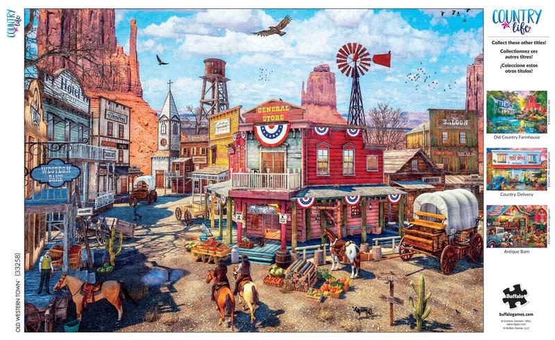 Imagem de Quebra-cabeça Buffalo Games Country Life Old Western Town 500 unidades