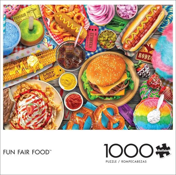 Imagem de Quebra-cabeça Buffalo Games Fun Fair Food 1000 peças