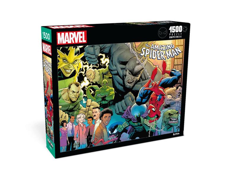 Imagem de Quebra-cabeça Buffalo Games Marvel Man 1500 peças para adultos