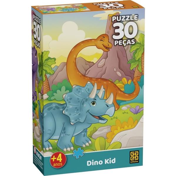 Imagem de QUEBRA-CABECA Cartonado Dino KIDS 30 Pecas