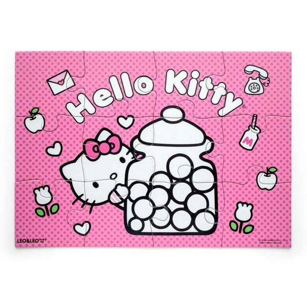 Imagem de QUEBRA-CABECA Cartonado Hello KITTY para Colorir 4EM1 KIT