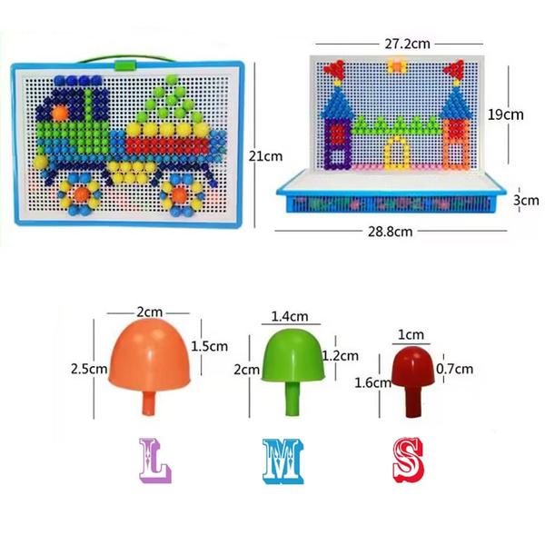 Imagem de Quebra-cabeça CDDLR 296 unidades com pegboard para crianças de 3 anos ou mais