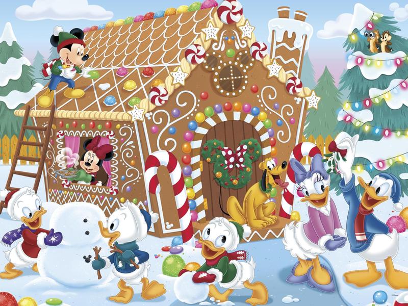 Imagem de Quebra-cabeça Ceaco Disney Holiday Mickey's Gingerbread 500 unidades