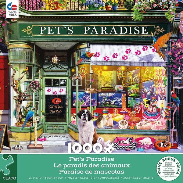 Imagem de Quebra-cabeça Ceaco Shop Windows Pet's Paradise 1000 peças