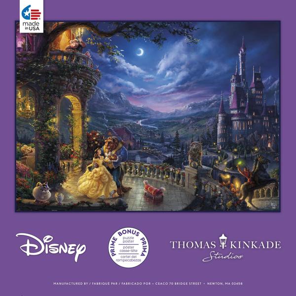 Imagem de Quebra-cabeça Ceaco Thomas Kinkade Disney A Bela e a Fera