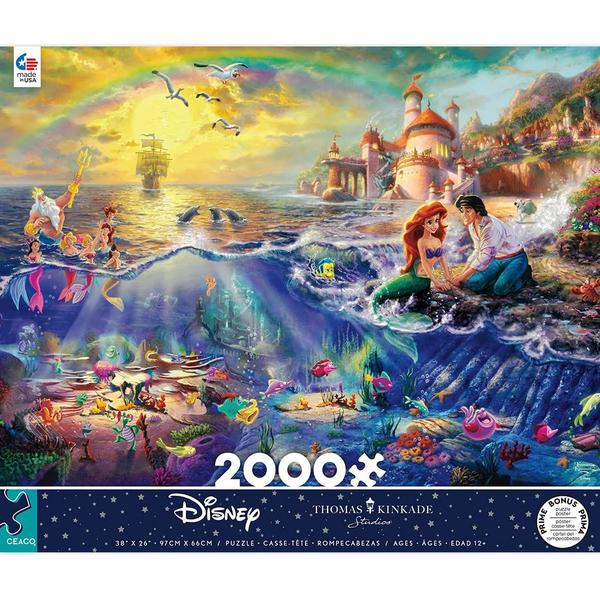 Imagem de Quebra-cabeça Ceaco Thomas Kinkade Disney A Pequena Sereia