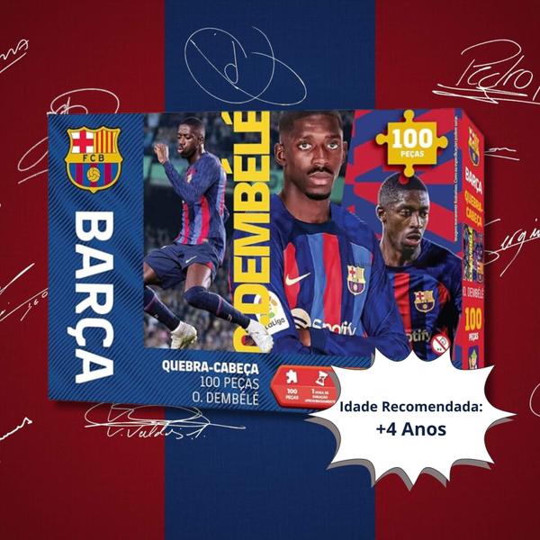 Imagem de Quebra-Cabeça Colecionável Dembélé Barça Mimo Toys - 2522