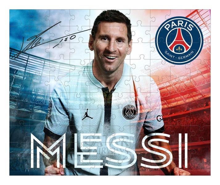 Imagem de Quebra-Cabeça Colecionável PSG Messi 100 Peças - Mimo