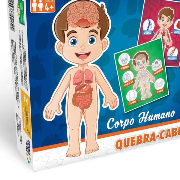 Imagem de Quebra cabeca corpo humano 24/36/48 pcs