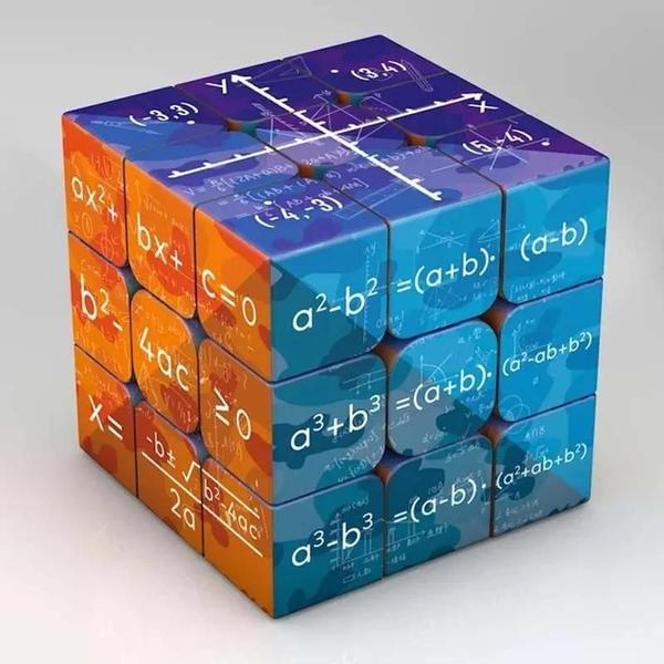 Imagem de Quebra-Cabeça Cubo Mágico 3x3x3 Educacional Infantil - Elementos Químicos e Matemática