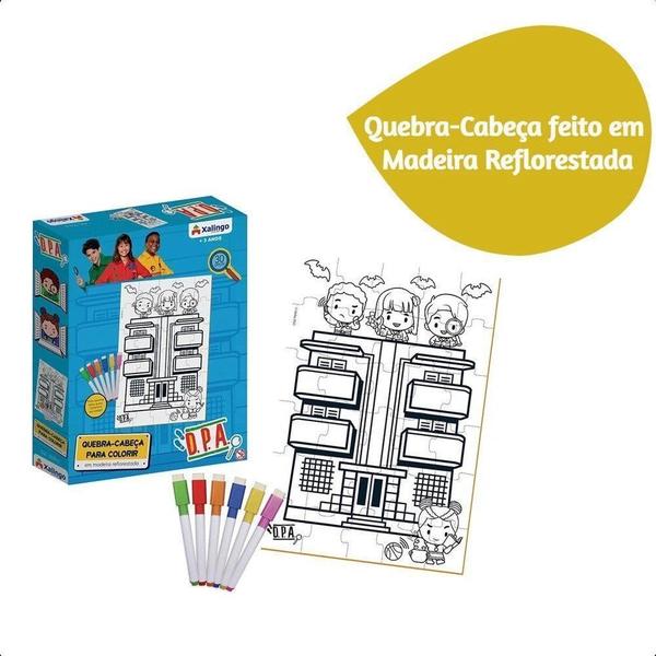 Imagem de Quebra-Cabeca D.P.A. Para Colorir R.55165 Xalingo