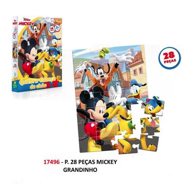 Imagem de Quebra Cabeça de 28 Peças Grandinho Mickey - Toyster 8048 