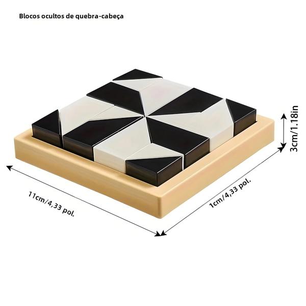 Imagem de Quebra-Cabeça de Blocos Ocultos com 120 Níveis - Para Crianças de 3 a 8 Anos (Material ABS)