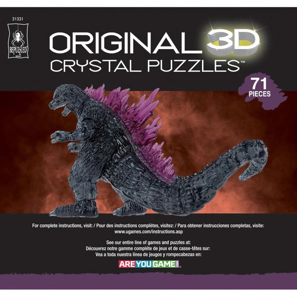 Imagem de Quebra-cabeça de cristal 3D Bepuzzled Godzilla Ultra Deluxe