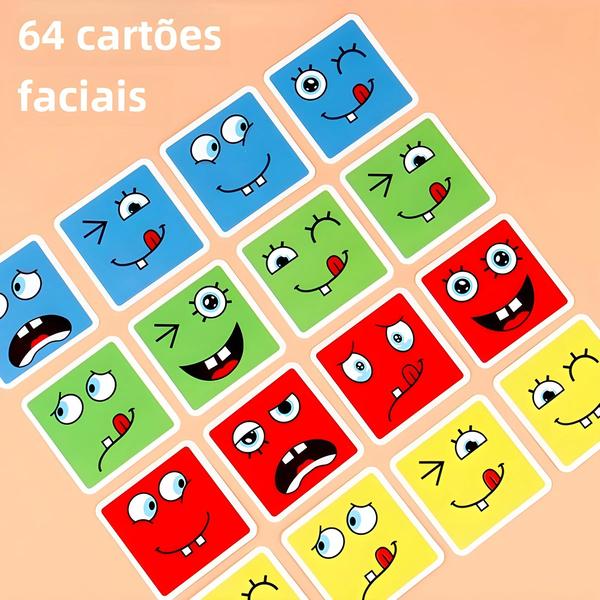 Imagem de Quebra-Cabeça de Madeira Montessori para Crianças - Cubo com Faces Mutáveis