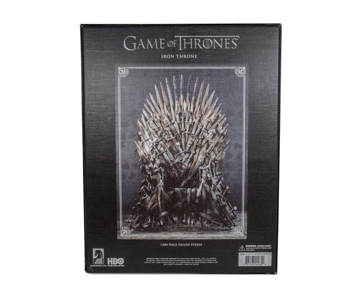 Imagem de Quebra-cabeça Deluxe Trono de Ferro Game of Thrones - 1000 Peças