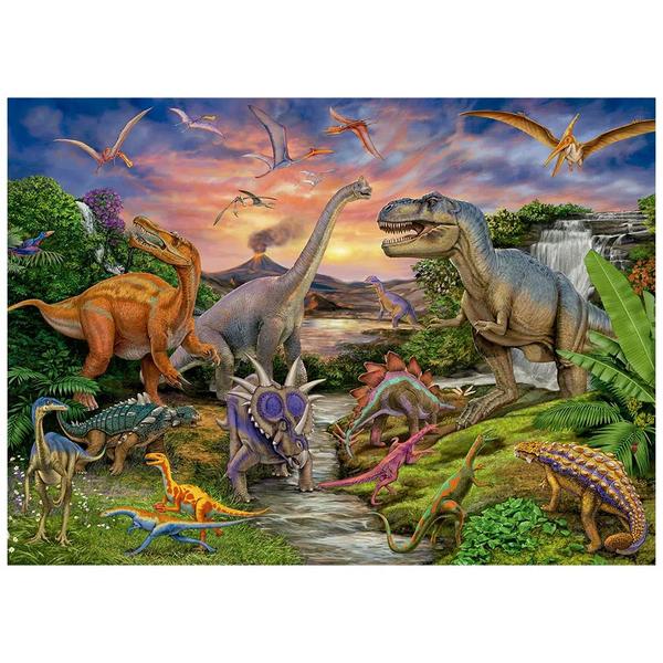 Imagem de Quebra Cabeça Dinossauros 2000 Peças Grow