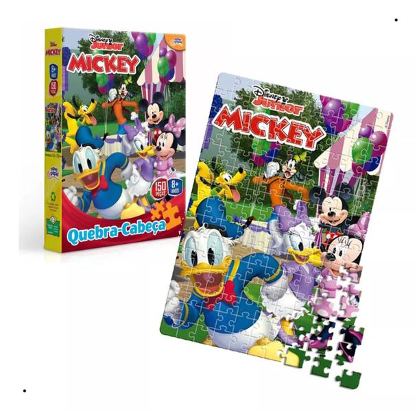 Imagem de Quebra Cabeça Disney Junior Mickey 150 Peças - Toyster 8002