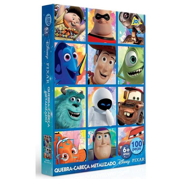 Quebra Cabeca Disney Pixar Metalizado 100 Pecas Toyster Imagem de Quebra Cabeca Disney Pixar Metalizado 100 Pecas Toyster