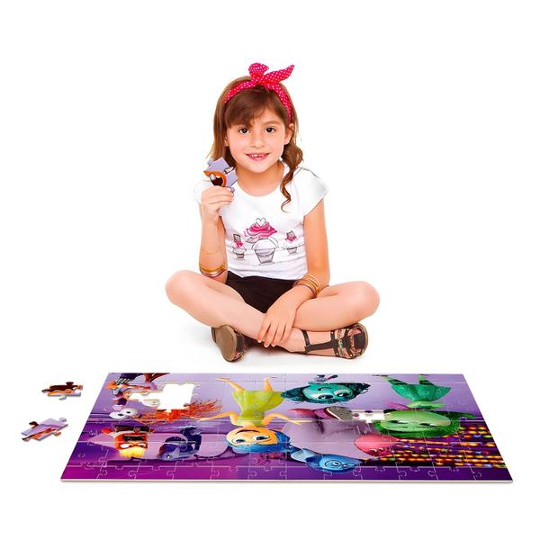 Imagem de Quebra Cabeça Divertidamente 2 Puzzle Infantil Disney Toyster 120 Peças Grandes