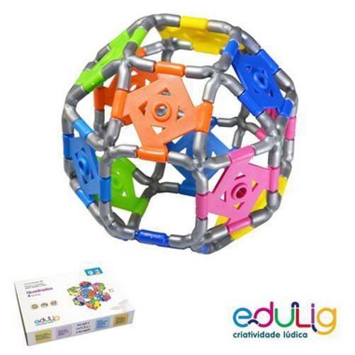 Imagem de Quebra-Cabeça Edulig Puzzle 3D Quadrados 4 Formas- 114 Peças