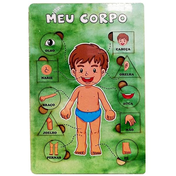 Imagem de Quebra-Cabeça Encaixe Corpo Humano Menino Brinquedo Modelo 2