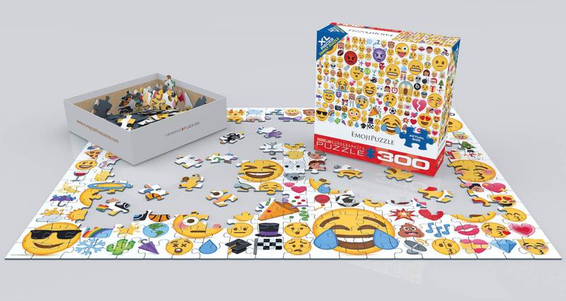 Imagem de Quebra-cabeça EuroGraphics Emoji 300 peças, várias, 49x68cm