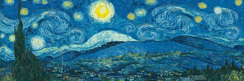 Imagem de Quebra-Cabeça EuroGraphics Starry Night Panorama (1000 Peças) - Vincent van Gogh