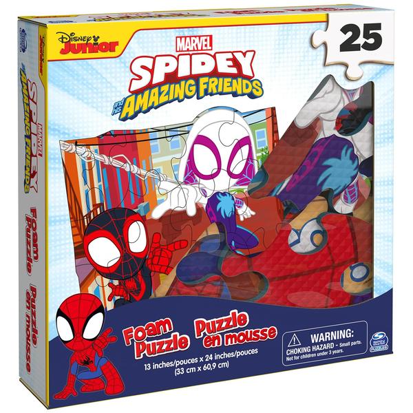 Imagem de Quebra-cabeça Foam Squishy Spin Master Marvel Go Spidey! 25 peças