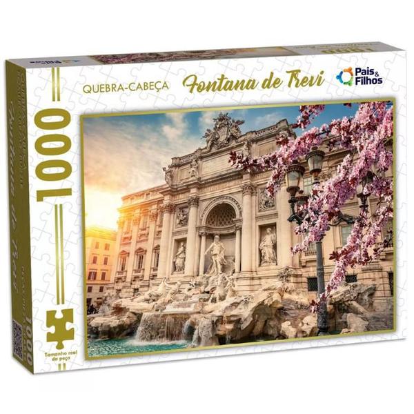 Imagem de Quebra Cabeça Fontana De Trevi 1000 Peças Puzzle Premium