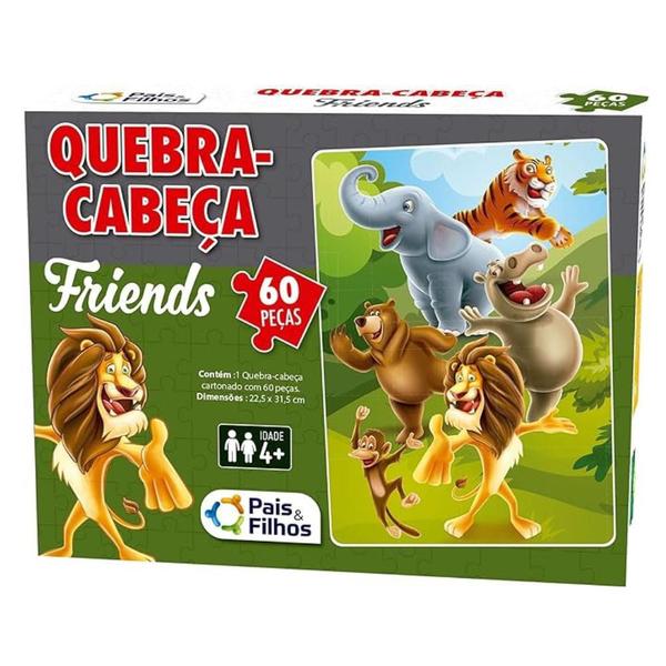 Imagem de Quebra-cabeça Friends Infantil 60 Peças Pais E Filhos