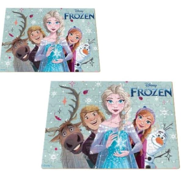 Imagem de Quebra-cabeça Frozen Disney Em Madeira Quebra Cabeça 100 Pçs