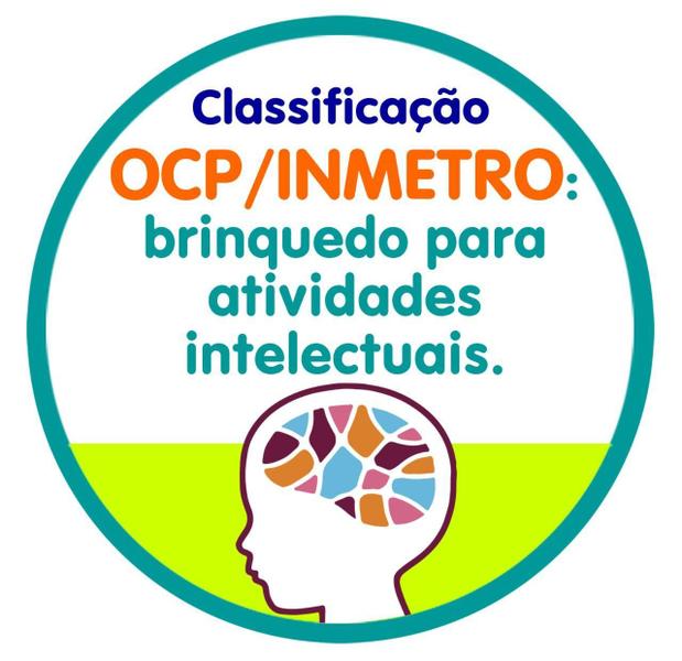 Imagem de Quebra-cabeça Geométrico Edulig Olhar e Montar - 10 montagens seguindo a forma das cartas - 38 peças e conexões - interessante para crianças autistas