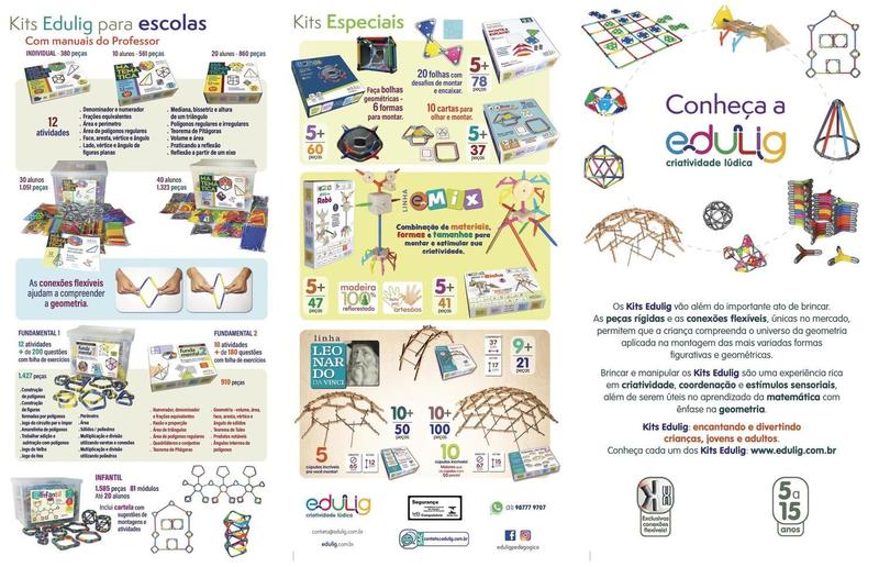 Imagem de Quebra-cabeça Geométrico Edulig Puzzle 3D Bola 4 - 36 peças e conexões - sólido de arquimedes cuboctaedro