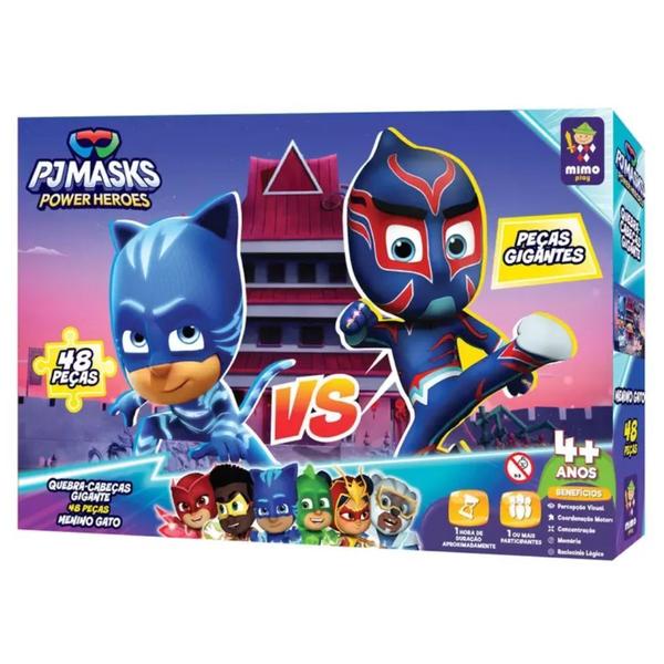 Imagem de Quebra Cabeca Gigante 48pcs Pj Mask Menino Gato