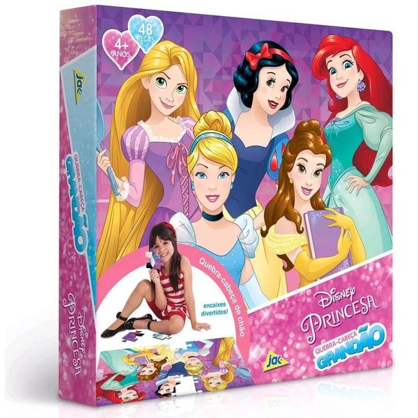 Imagem de Quebra cabeca grandao princesas disney 48 pecas toyster