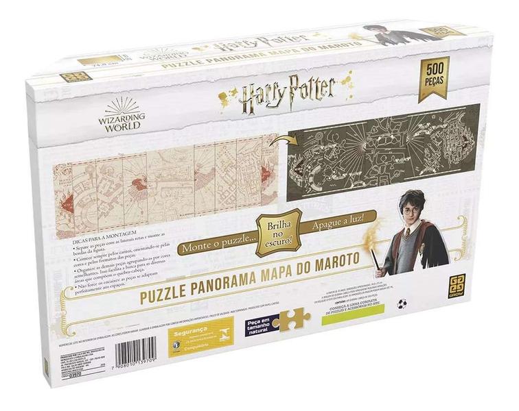 Imagem de Quebra Cabeça Harry Potter Brilha No Escuro 500 Peças