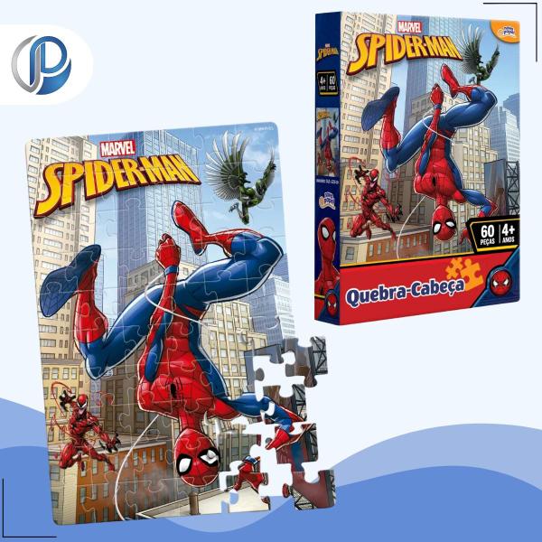 Imagem de Quebra-cabeça Homem Aranha 60 Peças Toyster 8012