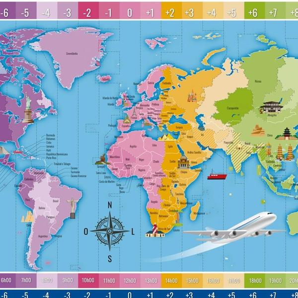 Imagem de Quebra cabeca horarios do mundo 200 pecas grow