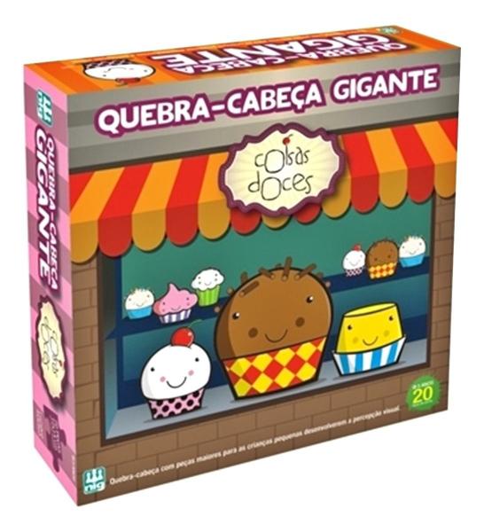 Imagem de Quebra-cabeça Infantil Grande Coisas Doces - Nig Brinquedos