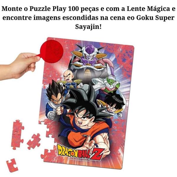 Imagem de Quebra Cabeça Lente Mágica Dragon Ball Z 100 Peças 1262 Elka