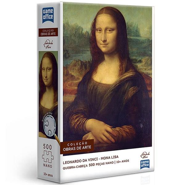 Imagem de Quebra cabeca leonardo da vinci mona lisa nano 500 pecas toyster