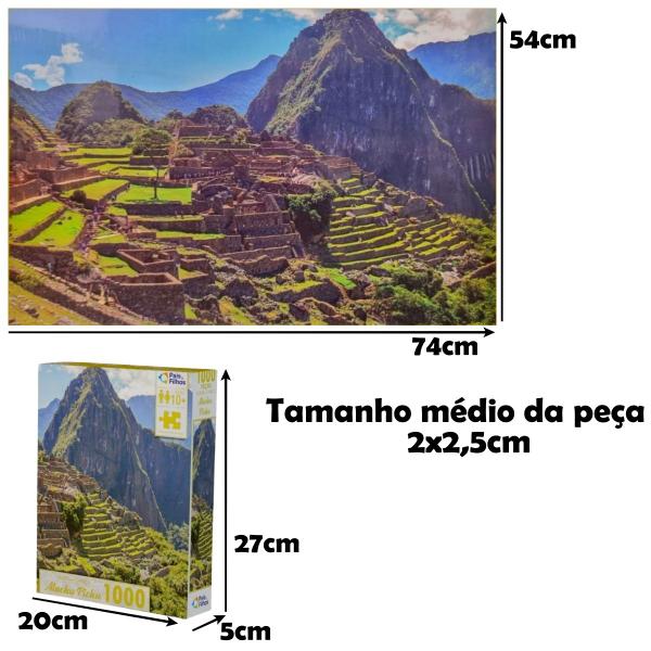 Imagem de Quebra-cabeça Machu Picchu Uma Das Maravilha Do Mundo 1000pç