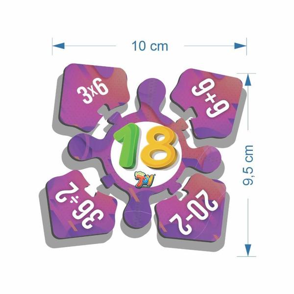 Imagem de QUEBRA-CABECA Madeira Brincando com Matematica 30PCS