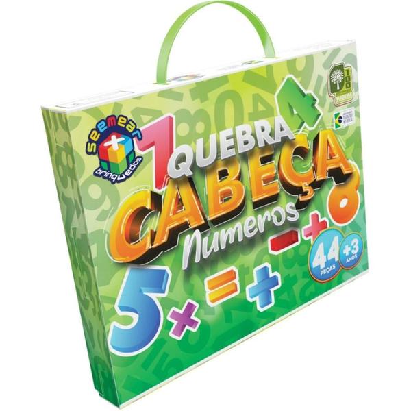 Imagem de QUEBRA-CABECA Madeira Numeros e Operacoes 44 Pecas