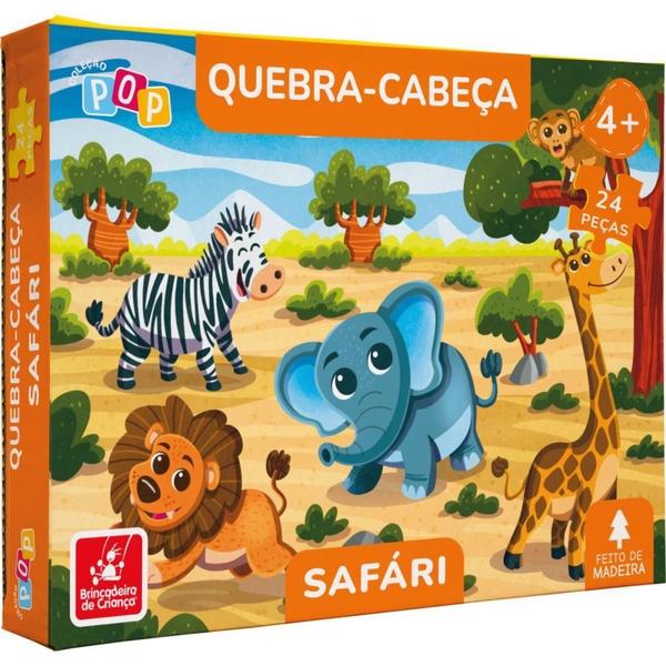 Imagem de QUEBRA-CABECA Madeira Safari 24PCS