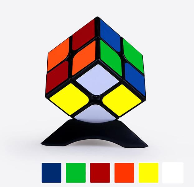 Imagem de Quebra-cabeça mágico Speed Cube QiYi Toys Qidi 2x2 preto