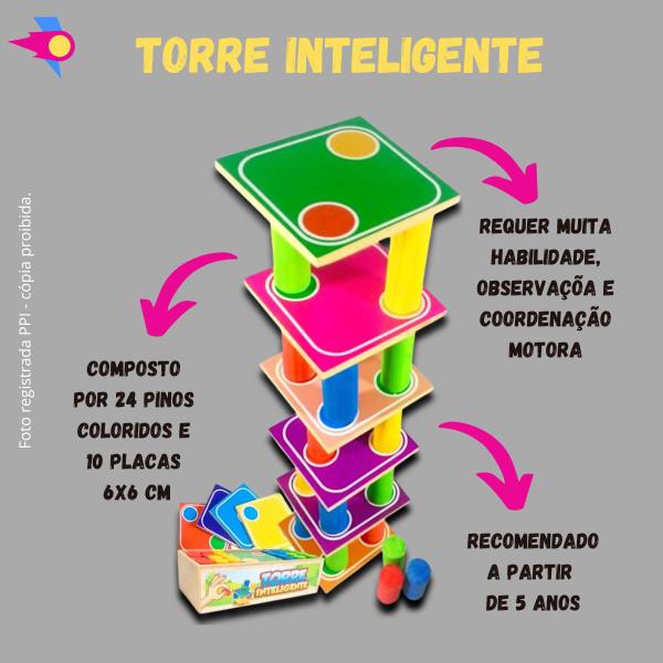 Imagem de Quebra Cabeça Mapa do Brasil Regiões + Torre Inteligente